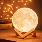 🌙3D Moon – Multicolor Light with Wooden Stand