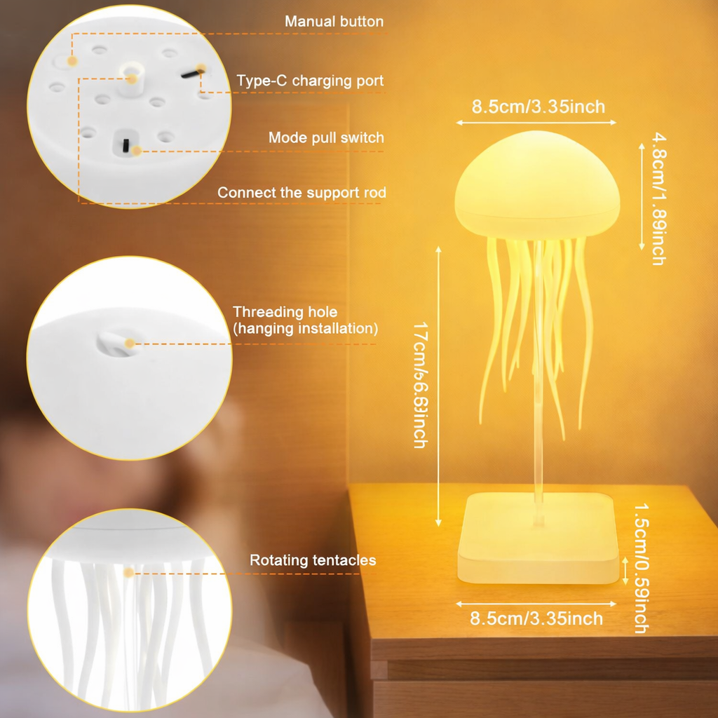 🪼 XERGY LED Cute Jellyfish Night Light Sale